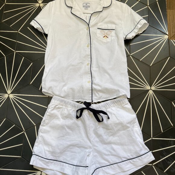 Petite Plume White Cotton sleep set, size S - Picture 2 of 7